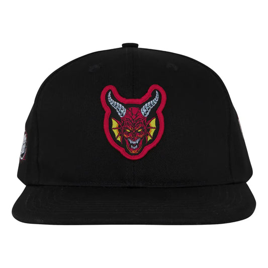 Santa Cruz Stranger Things Hellfire Club Black Structured Snapback Hat