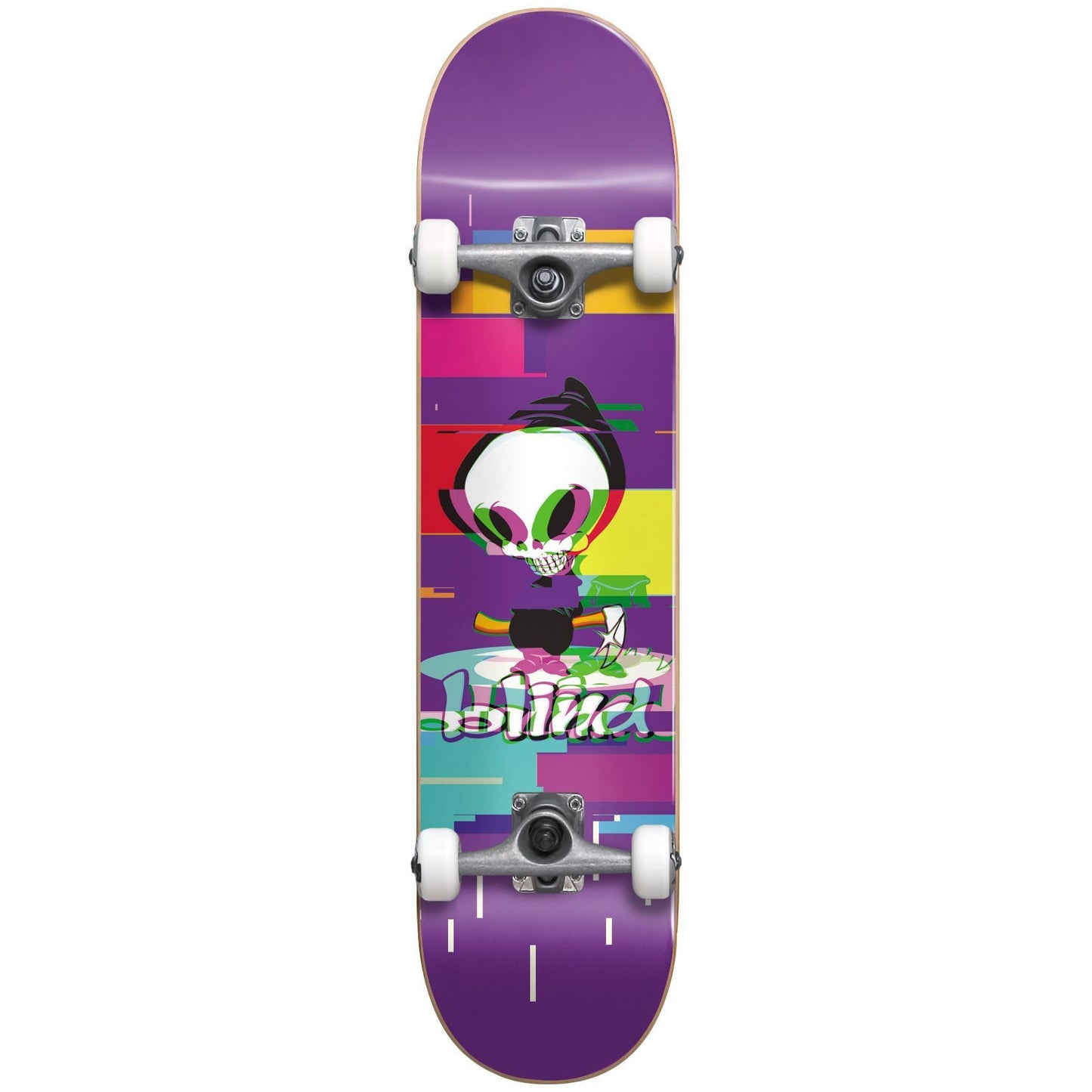 Blind Reaper Glitch First Push Purple 7.75" Complete Skateboard
