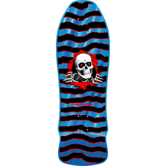 Powell Peralta GeeGah Ripper Blue Foil 9.75" x 30" Reissue Skateboard Deck