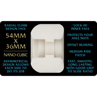 Powell Peralta Dragon Formula Blue Nano Cubic 97a 54mm x 36mm Skateboard Wheels