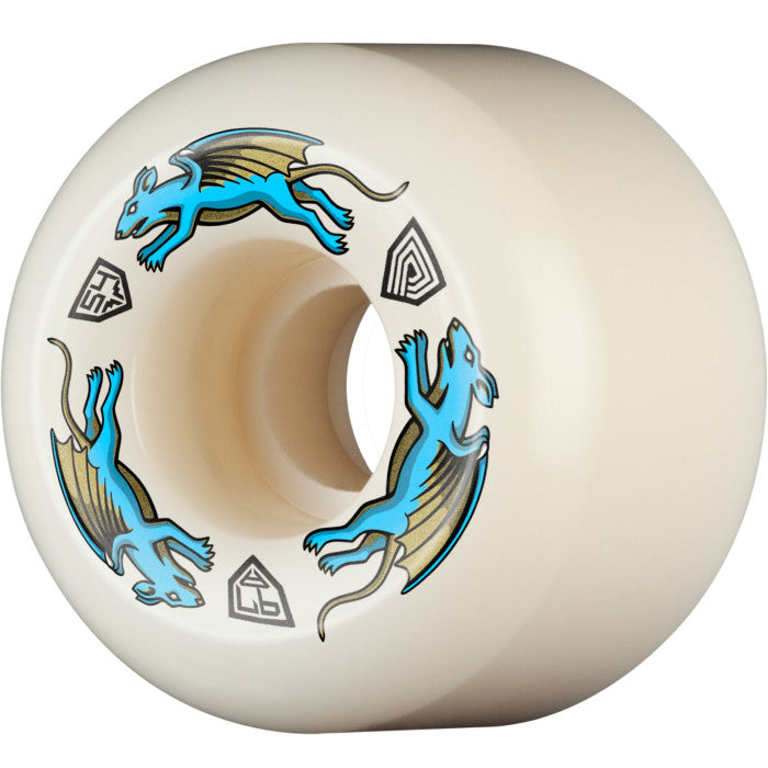 Powell Peralta Dragon Formula Nano Rat Blue 97a 54mm x 39mm AA2 Skateboard Wheels