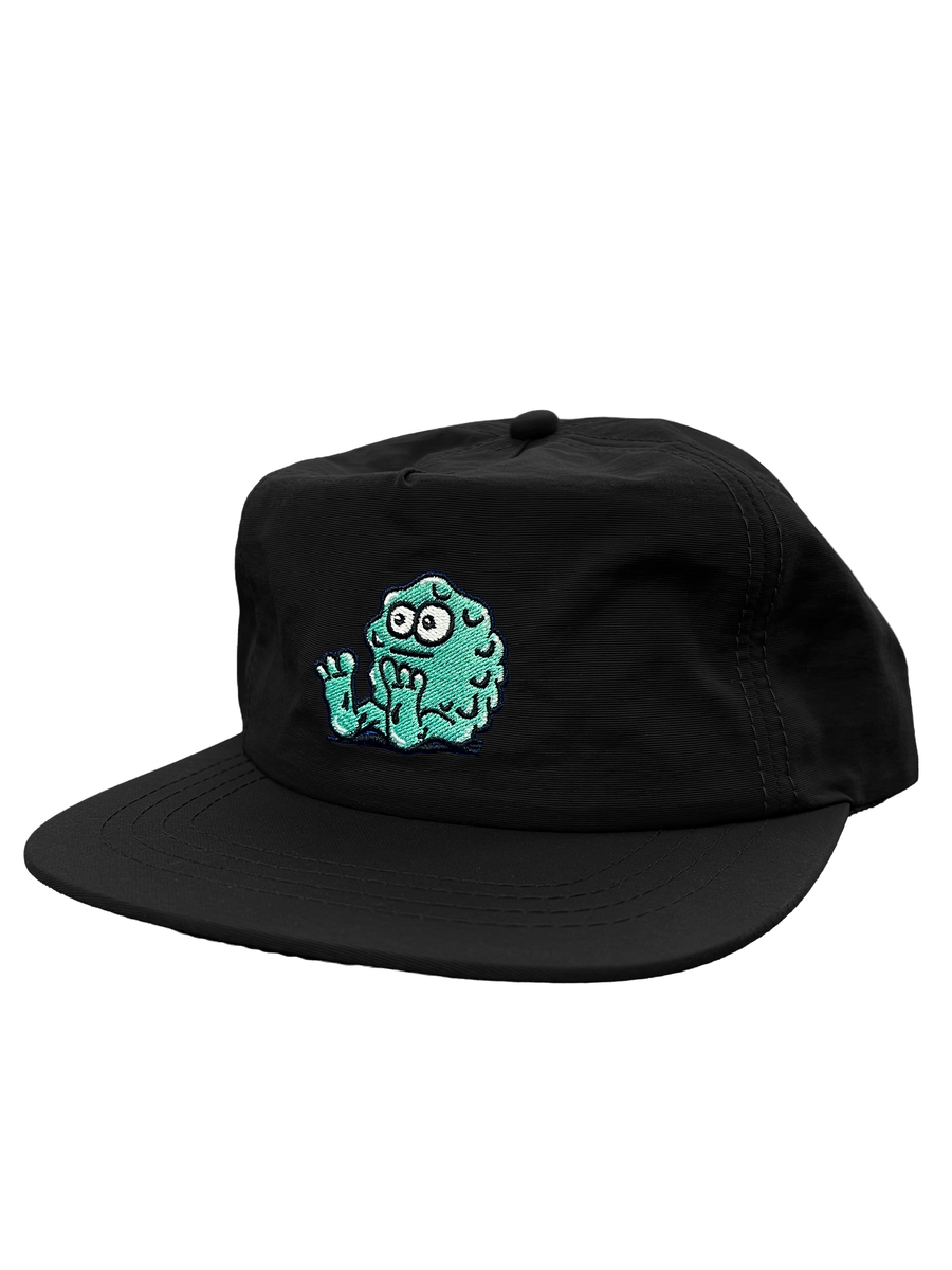 Snot Wheels Booger Logo Black Nylon Snapback