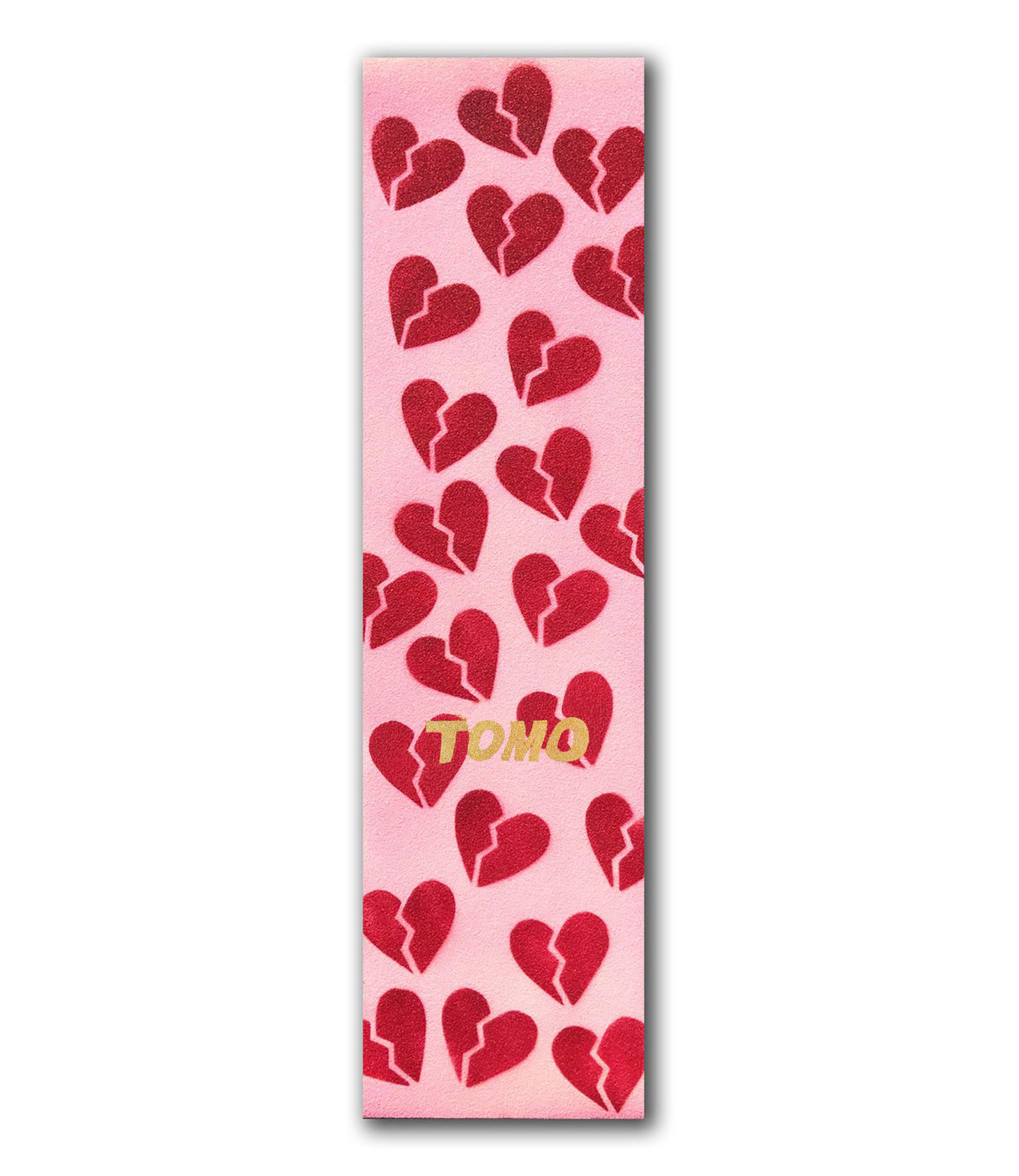 Tomo Broken Hearts - Pink and Red Graphic Griptape