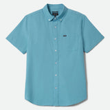 Brixton Sanford Oxford Blue Aura S/s Woven Shirt