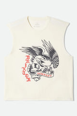 Brixton Wolcott Worn In Off White Boxy Muscle Tank