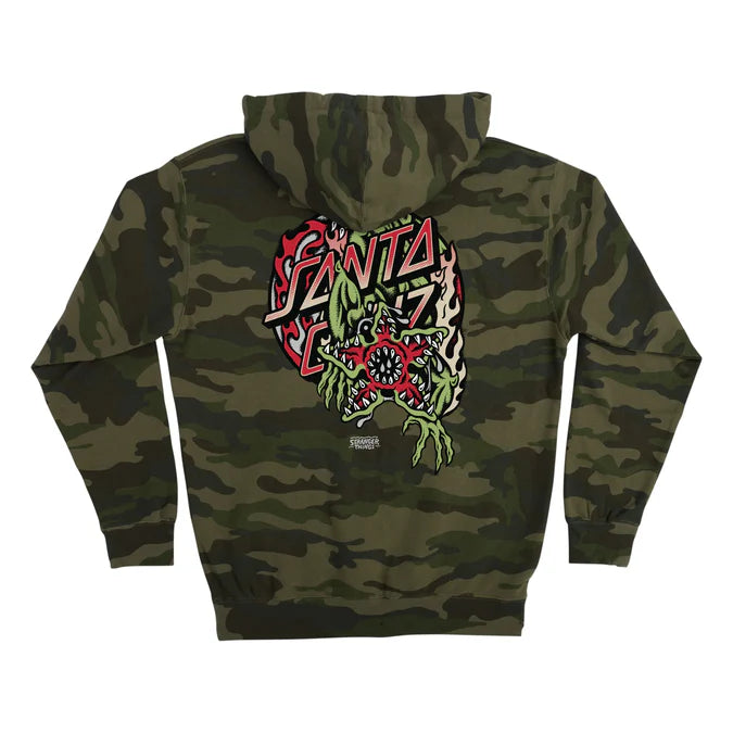 Santa Cruz Stranger Things Demogorgon Dot Camo Heavyweight Hooded Sweatshirt