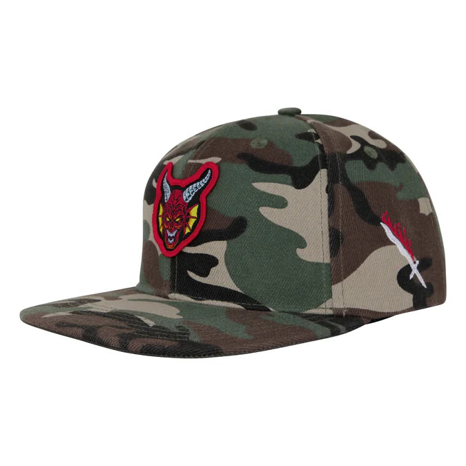 Santa Cruz Stranger Things Hellfire Club Camo Structured Snapback Hat