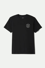 Brixton Oath Black Olive Surplus White Standard S/s Shirt