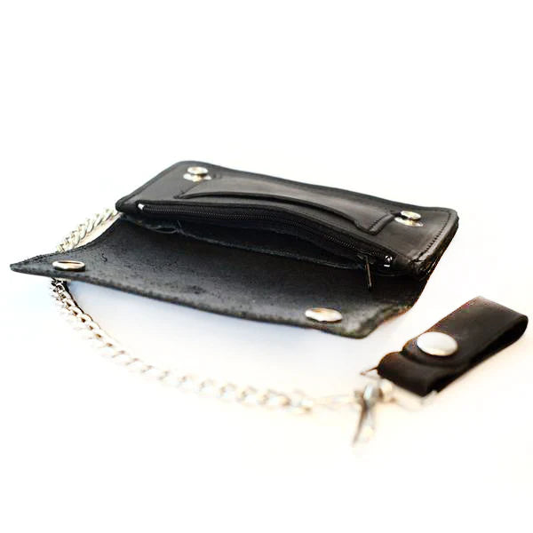 Dogtown Vintage Cross Large Leather Chain Wallet