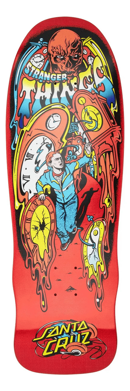 Santa Cruz Stranger Things Grabke Max Melting Clock 9.7" x 29" Skateboard Deck