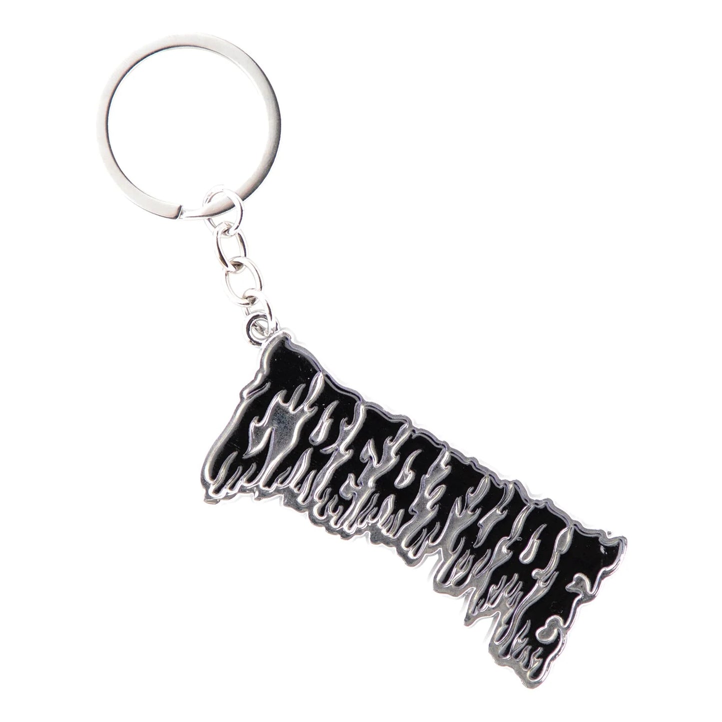 Creature Hesher Flame Silver Keychain