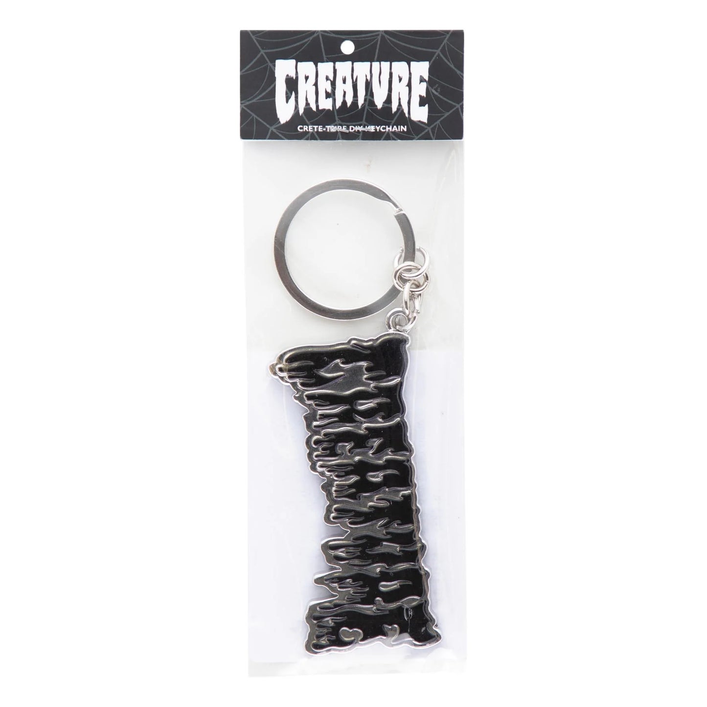 Creature Hesher Flame Silver Keychain