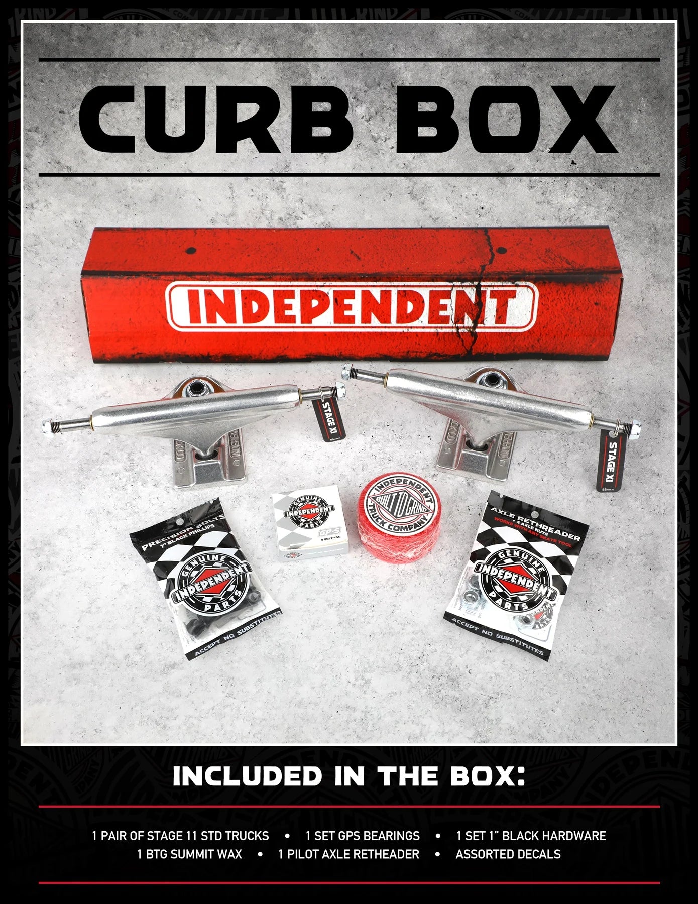 Independent Trucks & Accessories Curb Box Set