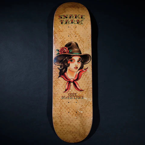 Snake Farm Co Cody McEntire Blue Bonnet Babe Standard Shape Skateboard Deck