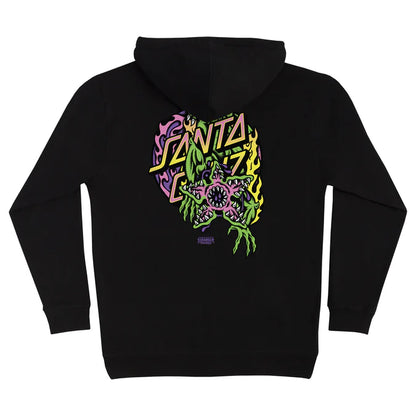 Santa Cruz Stranger Things Demogorgon Dot Black Heavyweight Hooded Sweatshirt