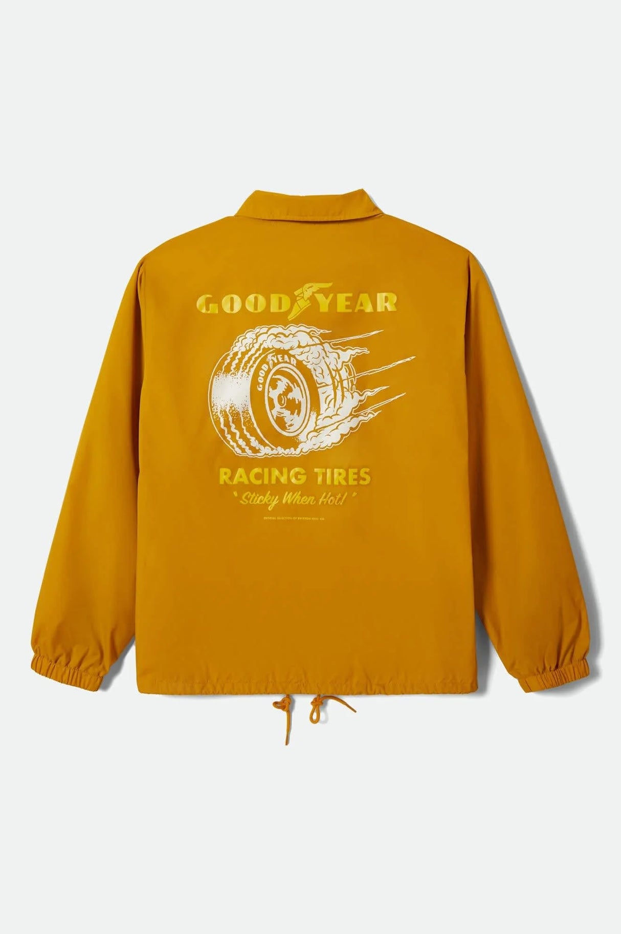 Brixton Goodyear Slick Nugget Gold Wind Breaker Jacket