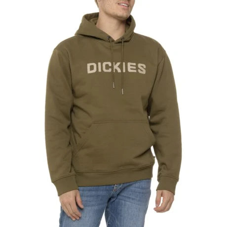 Dickies Skateboarding Big Front Logo Olive Green Hooded Sweatshirt
