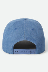 Brixton Crest Medium Rinse Denim C MP Snapback Hat