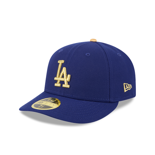 New Era Los Angeles Dodgers MLB Gold 2025 Low Profile 59Fifty Fitted Hat