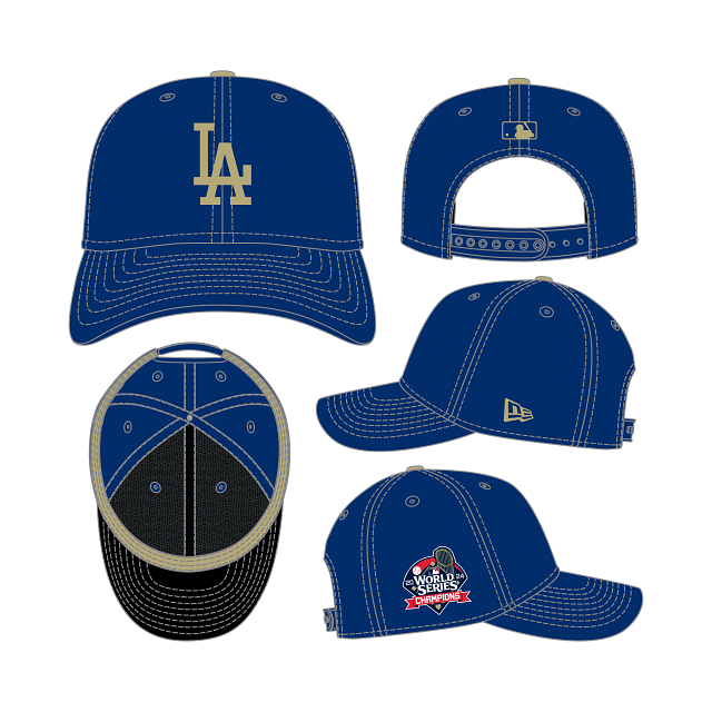 New Era Los Angeles Dodgers MLB Gold 2025 9Seventy Stretch Snap Hat