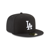 New Era Los Angeles Dodgers Basic Black/White 59Fifty Fitted Hat