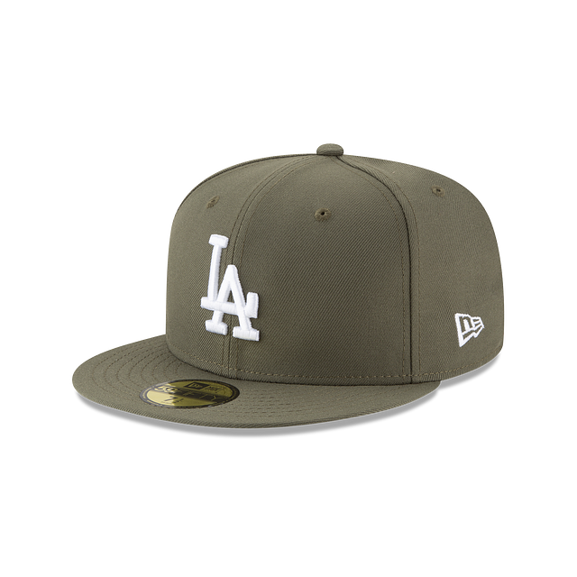 New Era Los Angeles Dodgers Basic Olive 59Fifty Fitted Hat