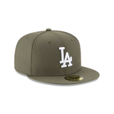 New Era Los Angeles Dodgers Basic Olive 59Fifty Fitted Hat