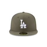 New Era Los Angeles Dodgers Basic Olive 59Fifty Fitted Hat