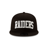 New Era Raiders Basic Arch Black Snapback Hat