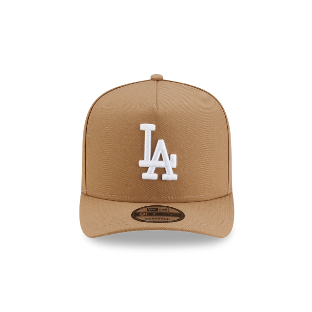 New Era Los Angeles Dodgers 950AF A-Frame Khaki Snapback Hat
