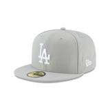 New Era Los Angeles Dodgers Basic Graphite 59Fifty Fitted Hat