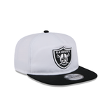 New Era Las Vegas Raiders Training Golfer White Snapback Hat