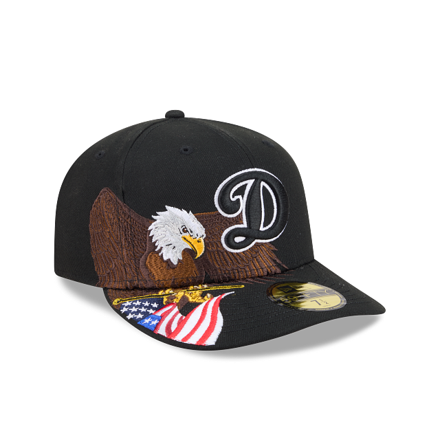 New Era Los Angeles Dodgers American Eagle 59Fifty Black Fitted Hat