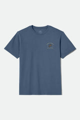 Brixton Danforth Harbor Blue Standard S/s Shirt