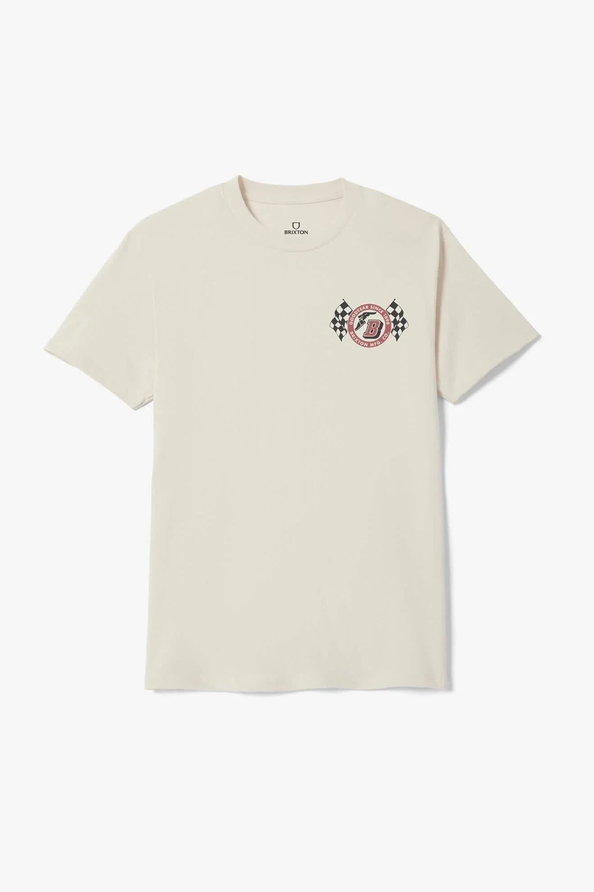 Brixton Goodyear Speedway Cream Standard S/S Shirt