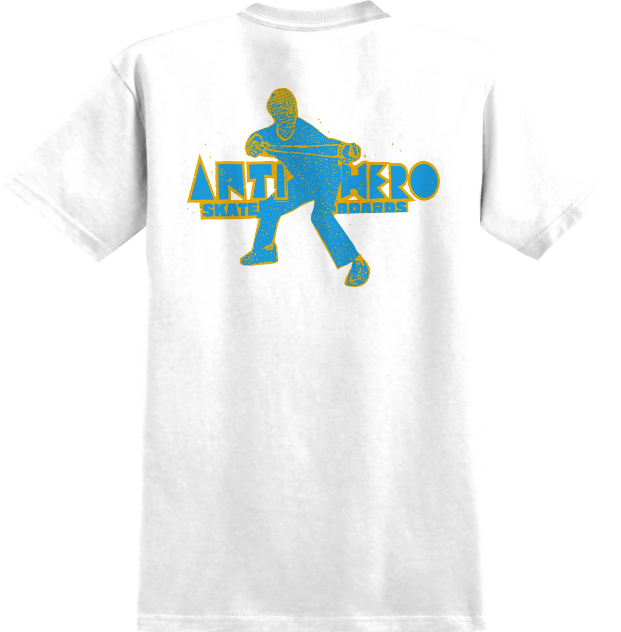 Anti-Hero Slingshot White/Light Blue/Gold Pocket S/S Shirt