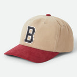 Brixton BIG B Sand/Burgundy MP Cap