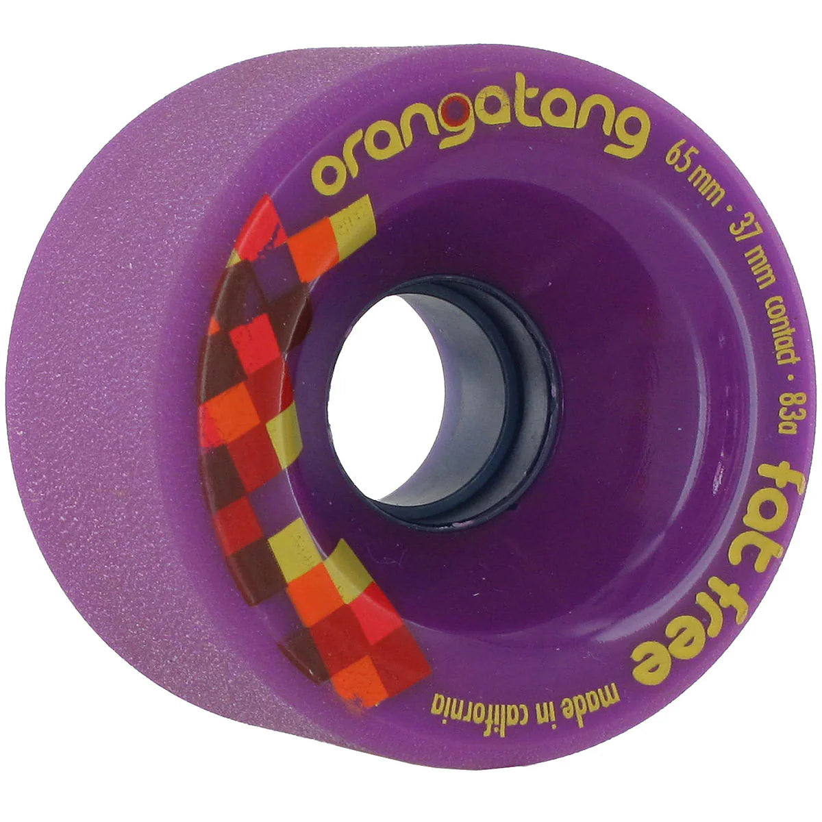 Orangatang Fat Free Purple 65mm 83a Longboard Wheels