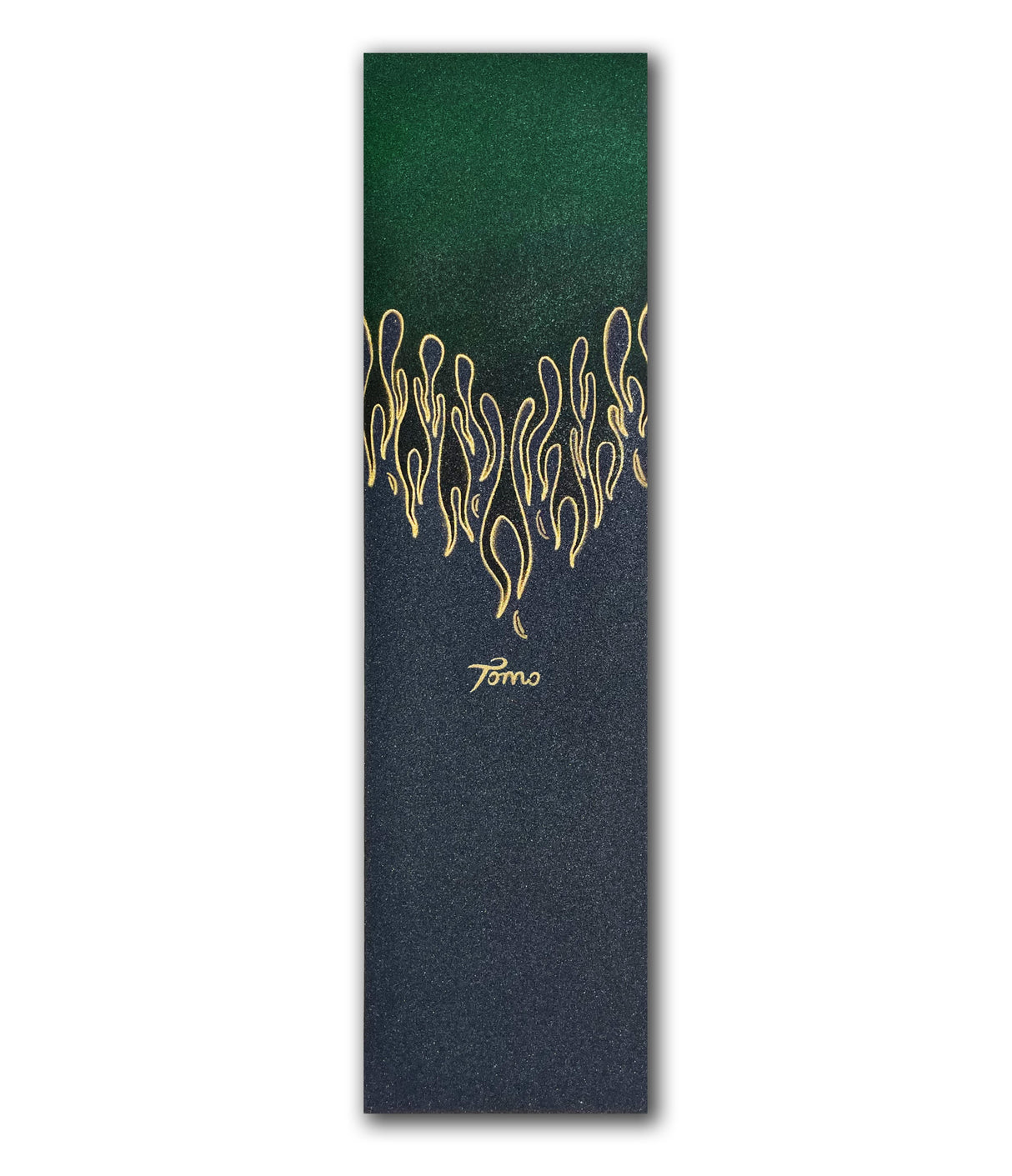 Tomo Flame - Green Graphic Griptape