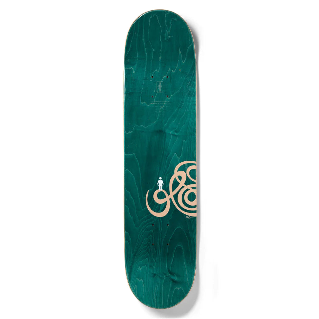 Girl Geering Jenkins 30 Swirls 8.0" Skateboard Deck