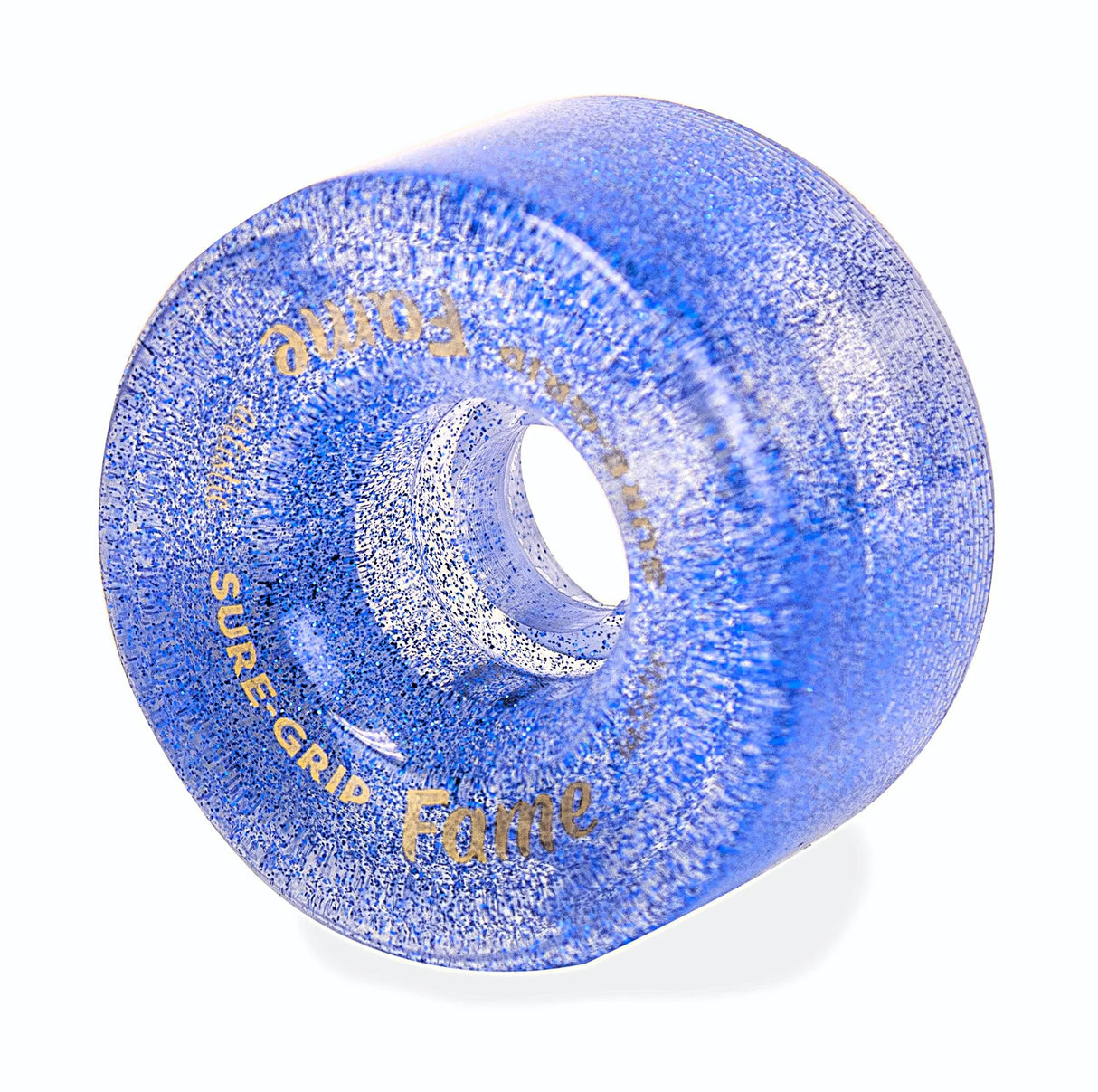 Sure-Grip Fame Artistic 95a 57mm (Set of 8) Glitter Blue Roller Skate Wheels
