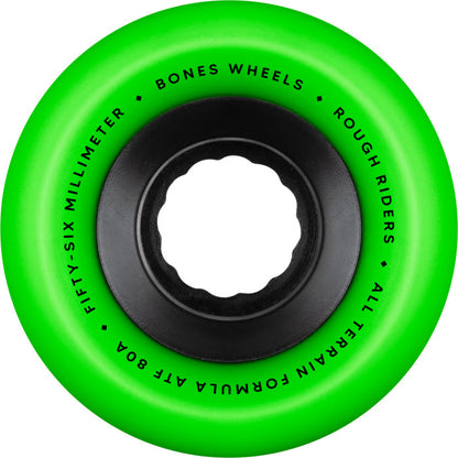 Bones ATF Rough Riders All-Terrain 80A 56mm Green Cruiser Wheels