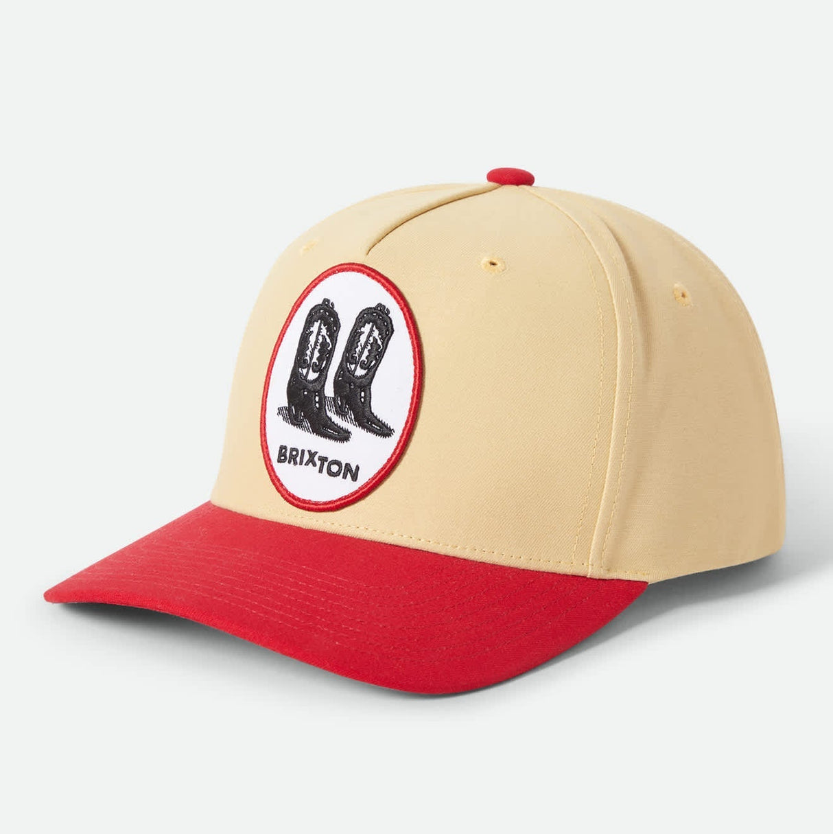 Brixton TWO Boots C Celestial Yellow/RED NP MP Snapback Hat