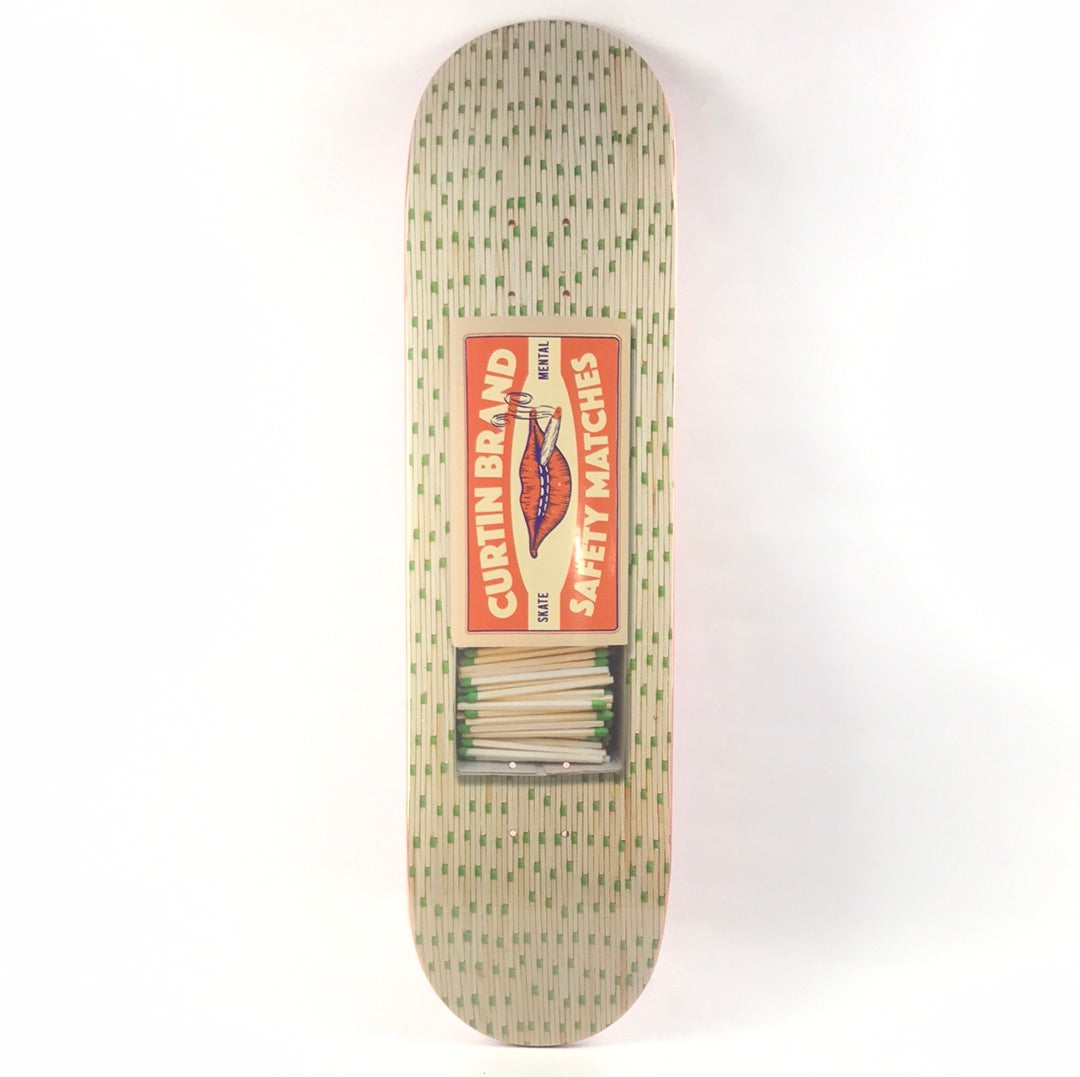 Skate Mental Jack Curtin Matches Wood/Green 8.25" Skateboard