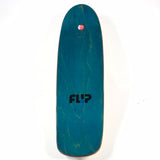 Flip Lance Mountain Autographed Vato Skull Split Fade Yellow/Blue 8.75'' Vintage NOS Shaped Deck