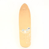 Santa Monica Airlines Team Cross 30 Wood Grain 9.0 Skateboard deck