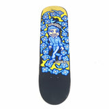 Real x Krooked Mark Gonzales Cartoon Black/Yellow 7.75" Skateboard Deck