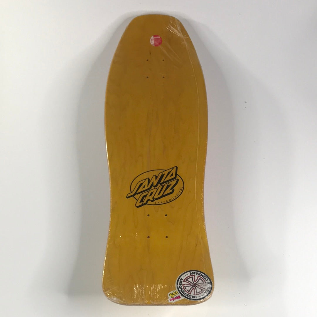 Santa Cruz Jeff Kendall Pumpkin Head Yellow 10.0" Skateboard Deck