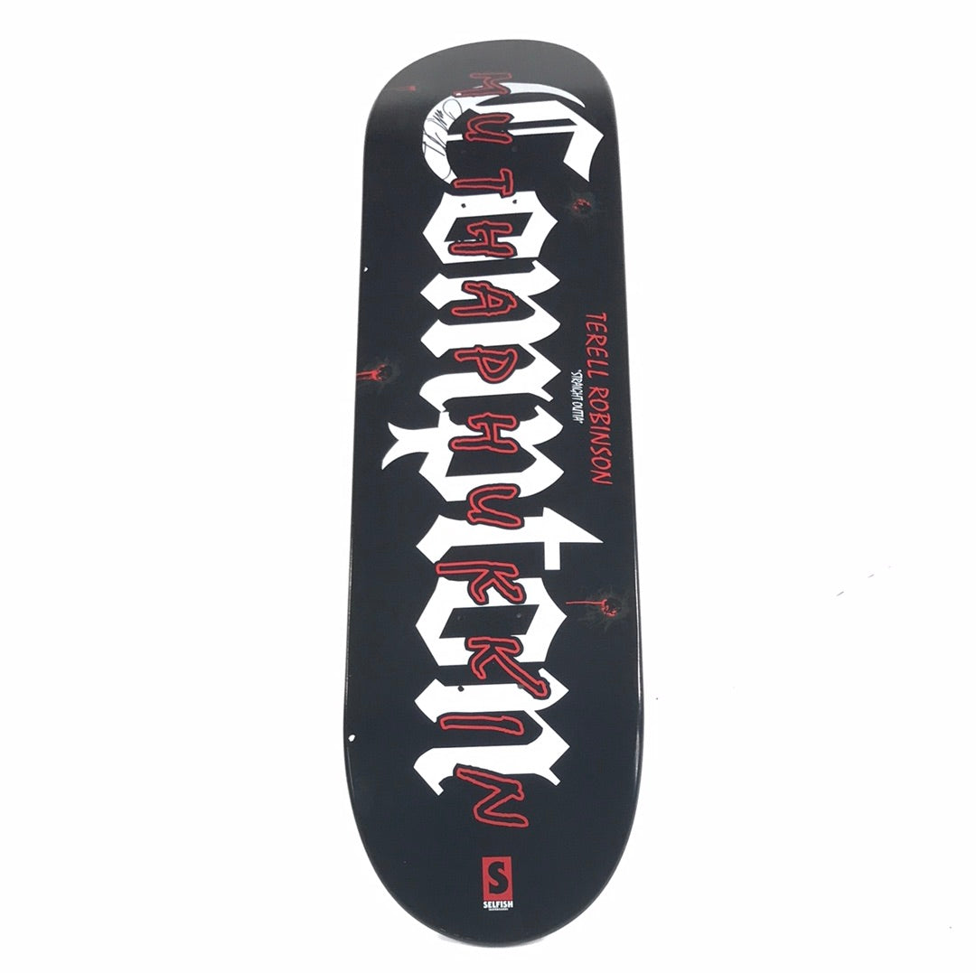 Selfish Terell Robinson Straight Outta Compton Black 8.25" Skateboard Deck