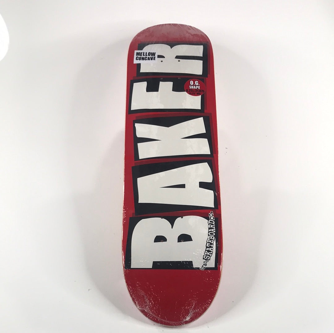 Baker Team Brand Logo Red 7.8 " Vintage NOS Deck